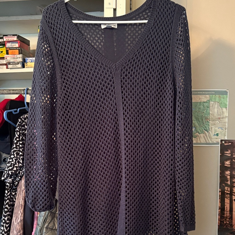 Croft & Barrow Women's Navy Sweater